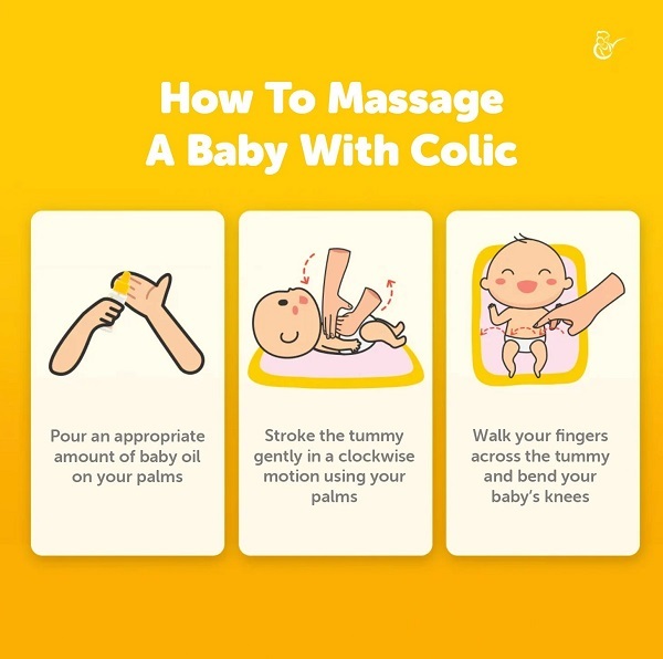 Cara mengurut untuk atasi colic pada bayi
